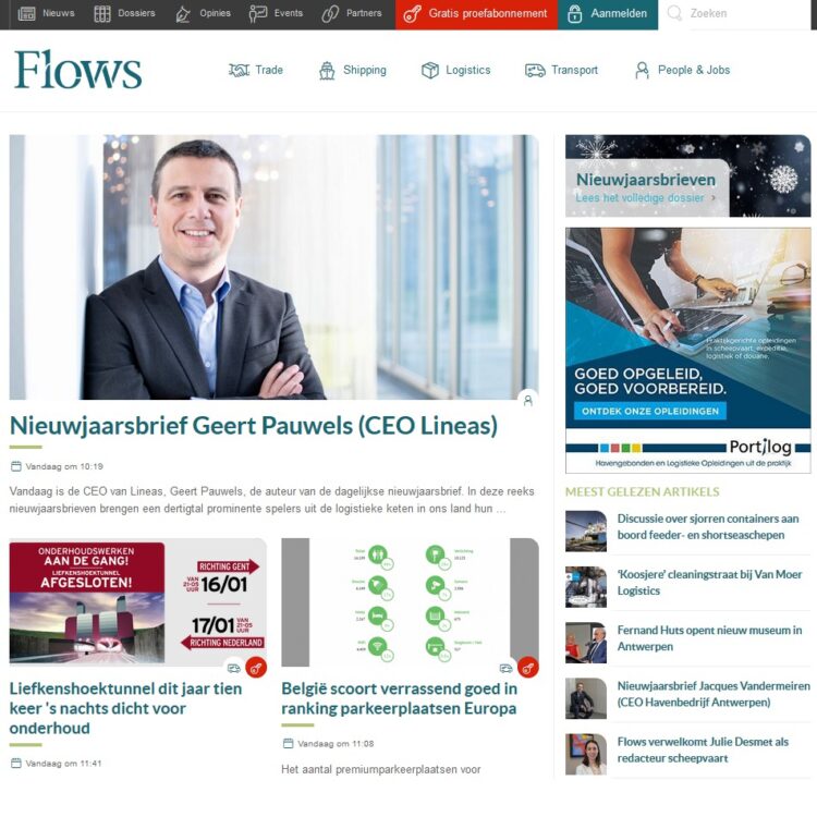 Deux fois plus de lecteurs pour Flows.be