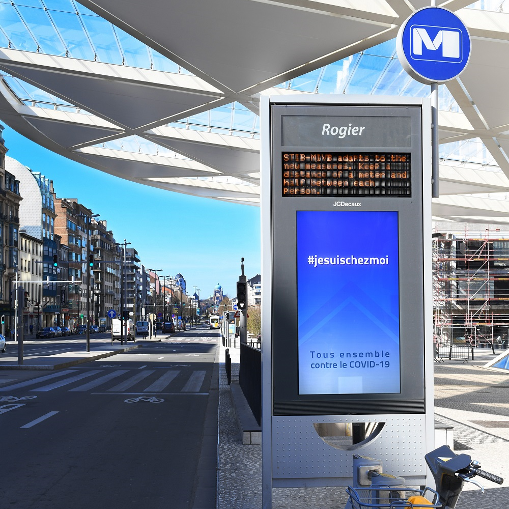 JCDecaux appelle les gens à rester chez eux