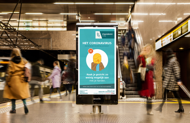 Lijncom met des écrans numériques à disposition du gouvernement flamand