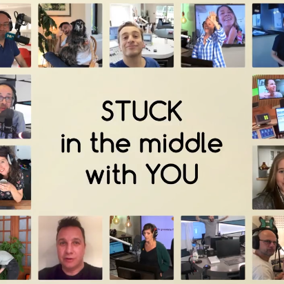 DPG Media, VRT et Mediahuis célèbrent le pouvoir de la radio avec la campagne #StuckInTheMiddleWithYou