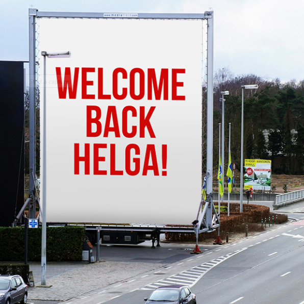 Helga is back!  Helga Van Hover keert terug bij Media Expo