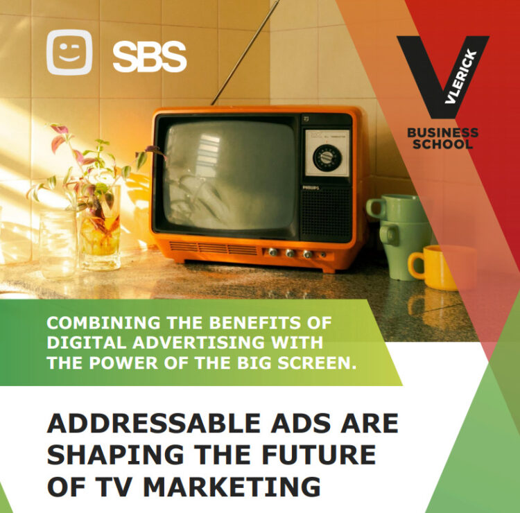 Vlerick Business School, SBS en Telenet lanceren whitepaper over addressable advertising