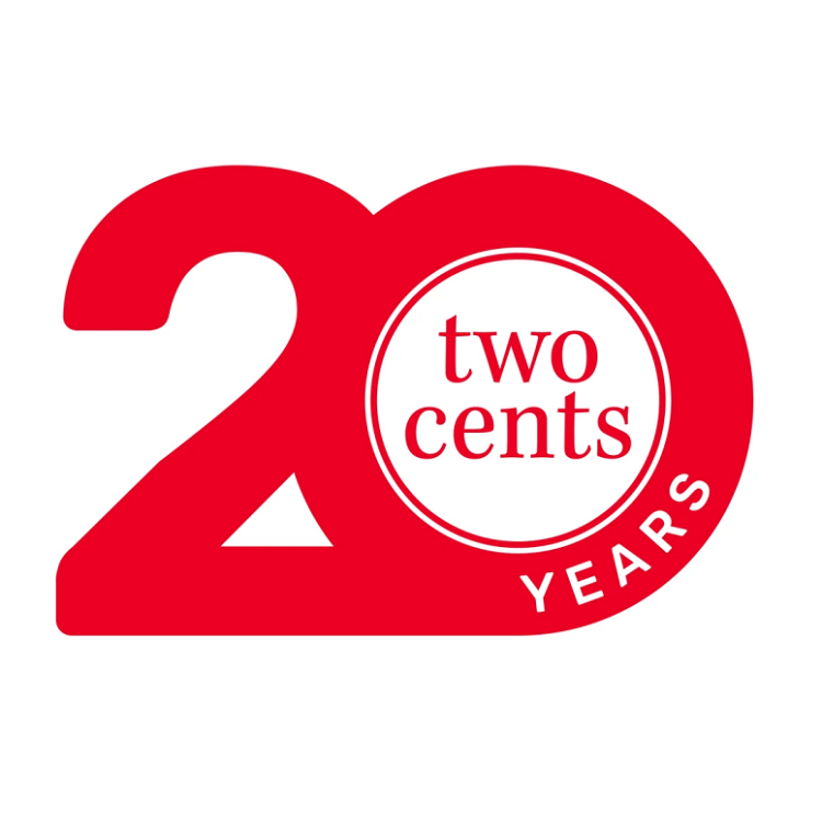 Two cents viert 20ste verjaardag