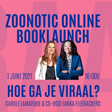 Online book launch Zoonotic van Carole Lamarque (CEO Duval Union)