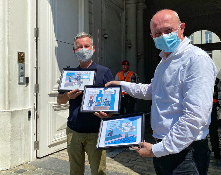 ACC vertegenwoordigers bezorgen open brief en cartoon-reeks aan Kabinet De Croo