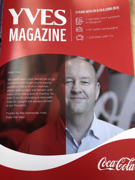 Yves De Voeght quitte Coca-Cola