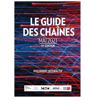 Le CSA, le Ministère de la culture, le CNC, l’ACCeS et le SNPTV publient le Guide des chaînes 2021