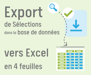 Exportation de votre Sélection vers Excel en 4 feuilles