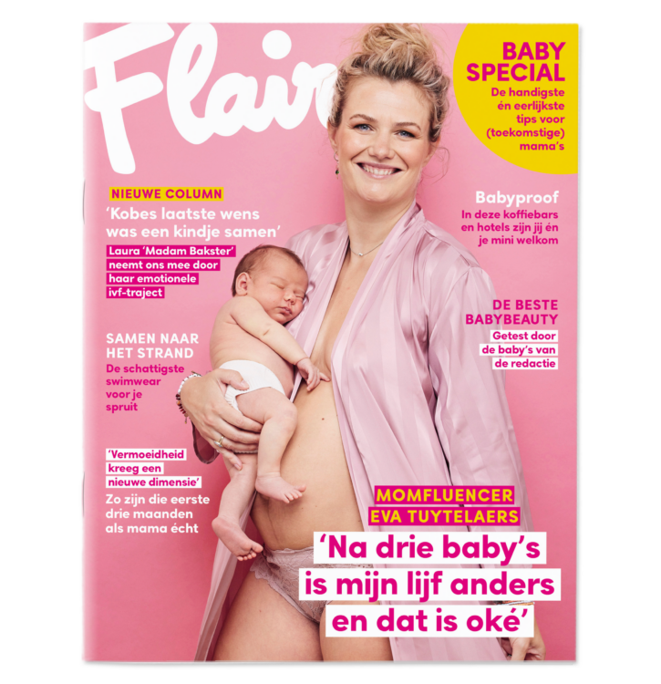 Flair sort un spécial bébé et montre un corps post-partum en couverture