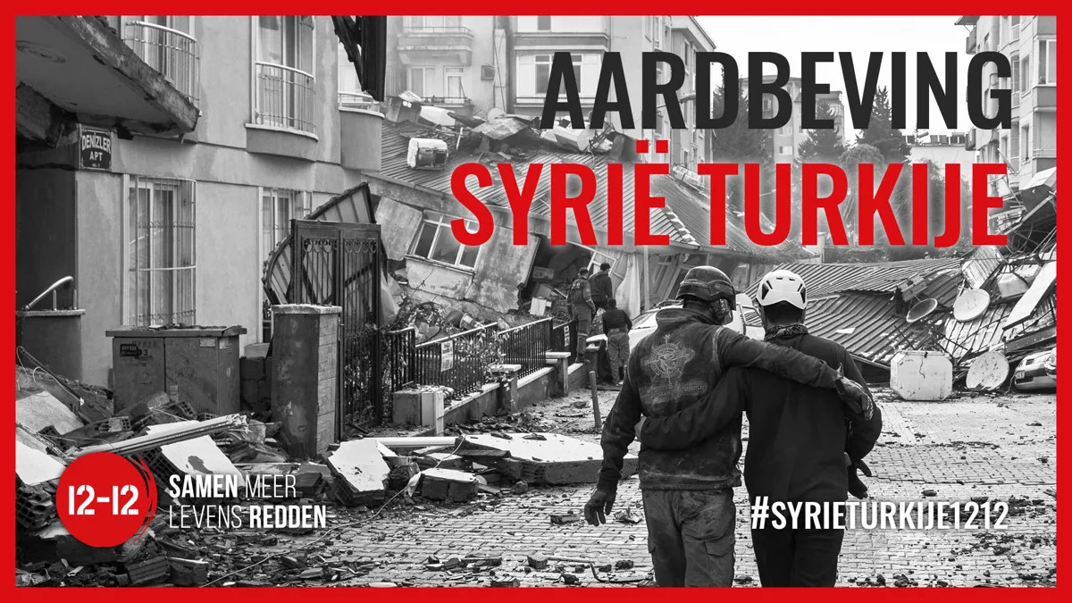 VRT, DPG Media en Play Media roepen op tot steun voor slachtoffers in Syrië en Turkije met spot voor Consortium 12-12