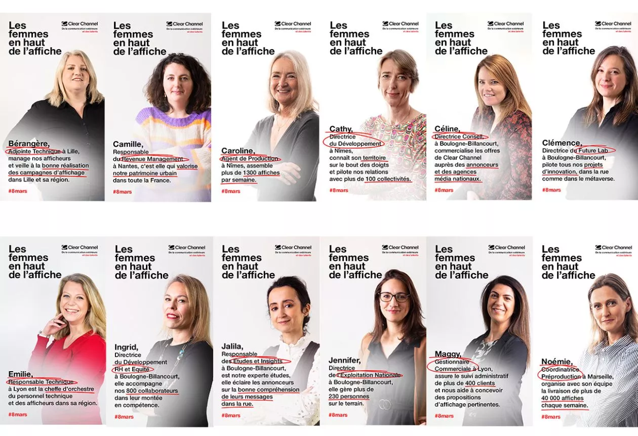 Clear Channel France met en avant ses talents féminins pour le 8 mars