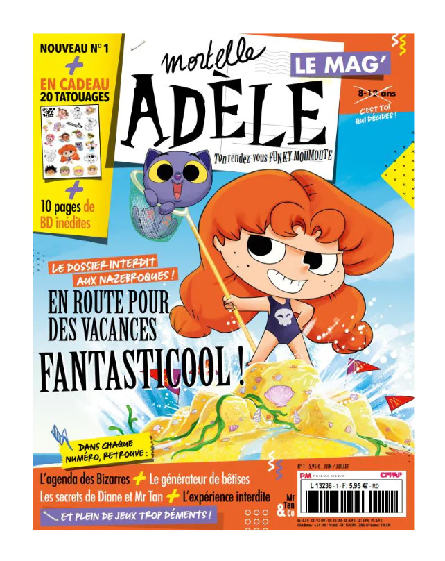 Prisma Media lance son nouveau magazine basé sur la BD à succès Mortelle Adèle