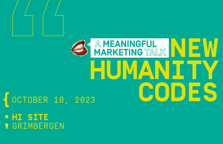 BAM Meaningful Marketing Talks: New Humanity Codes