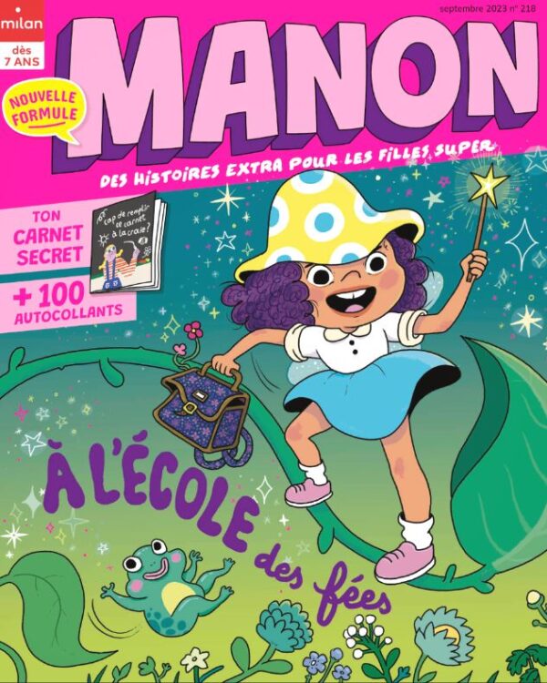 Le magazine jeunesse Manon dévoile sa nouvelle formule à la rentrée