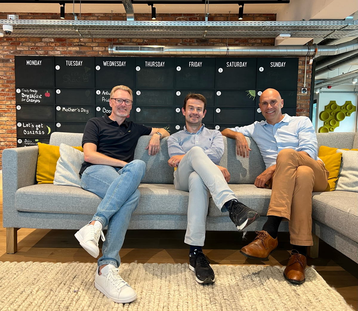 Van links naar rechts: Olivier Duquaine, Jurgen Vluijmans en Gunther De Backer.