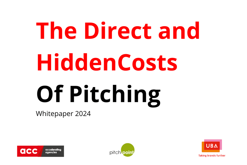 UBA / ACC / PitchPoint : The direct and hidden costs of pitching