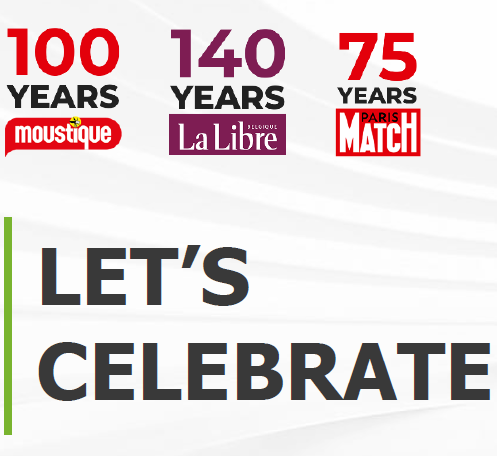 La Libre Belgique, Moustique en Paris Match vieren feest
