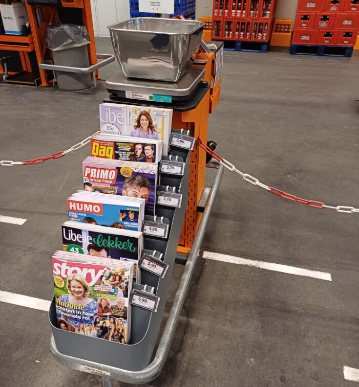 Colruyt introduceert kernassortiment Belgische magazines aan de kassa