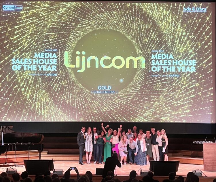 Lijncom sleept drie keer goud in de wacht op de AMMA’s, waaronder de titel van Media Saleshouse of the Year