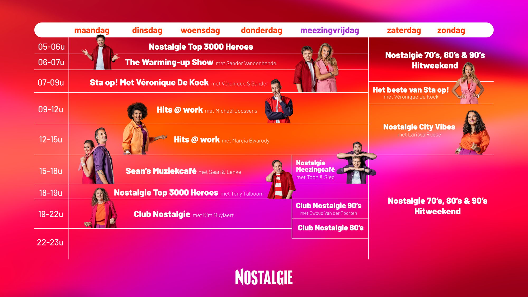 Presentatieschema Play Nostalgie najaar 2025