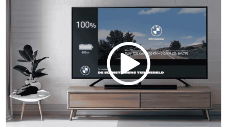 BMW sur la ligne de départ du Slimste Mens ter Wereld avec un spot de compte à rebours unique