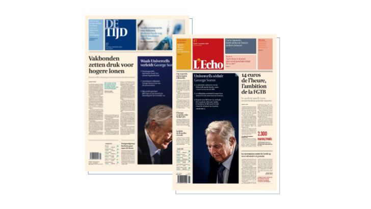 L’Echo et De Tijd continuent de gagner en audience selon la nouvelle étude CIM