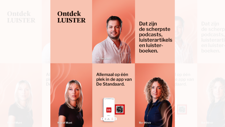 Mediahuis lance LUISTER : toute l’offre audio réunie