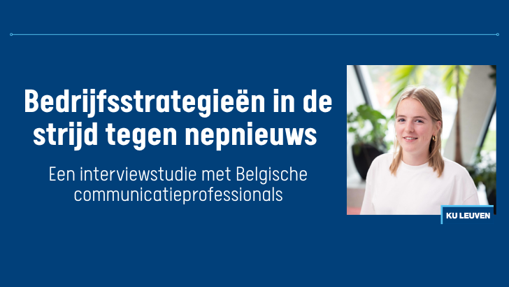 Tribune van Kato Mergan: masterproef over bedrijfsstrategieën in de strijd tegen nepnieuws